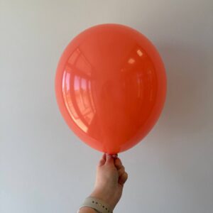 Воздушный гелиевый шар 12" (30 см) с обработкой Коралл пастель ретро