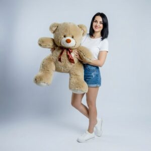 плюшевый мишка 110 см коричневый цвет